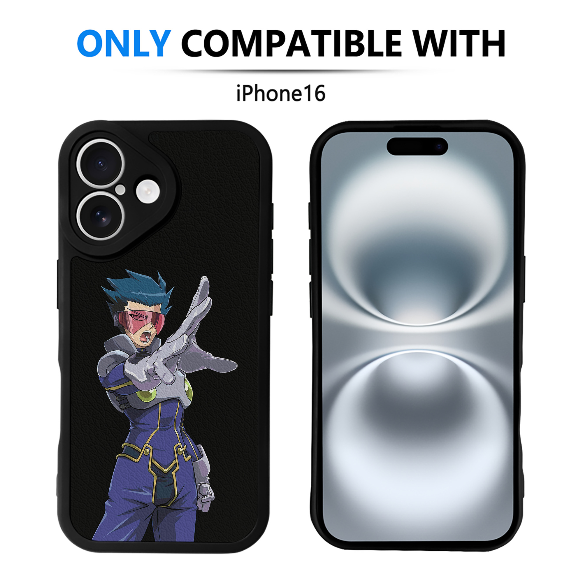遊☆戯☆王 Yu-Gi-Oh! 【iPhone 16シリーズ対応】シリコンスマホケース（レザー調） 材質：シリコン